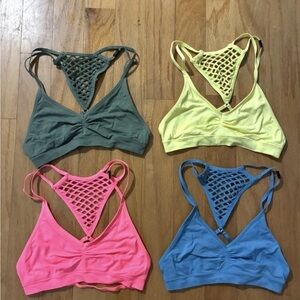 Victoria secret mesh racerback Bralette bundle